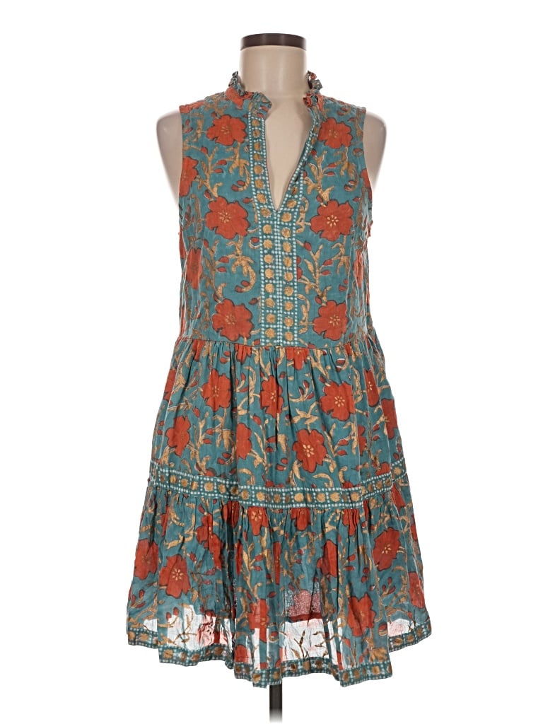 Pre-owned Oliphant Casual Dress In Teal