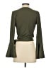 Venus Green Long Sleeve Blouse Size S - photo 2