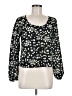 Mudd 100% Polyester Black Long Sleeve Blouse Size M - photo 1