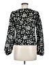 Mudd 100% Polyester Black Long Sleeve Blouse Size M - photo 2