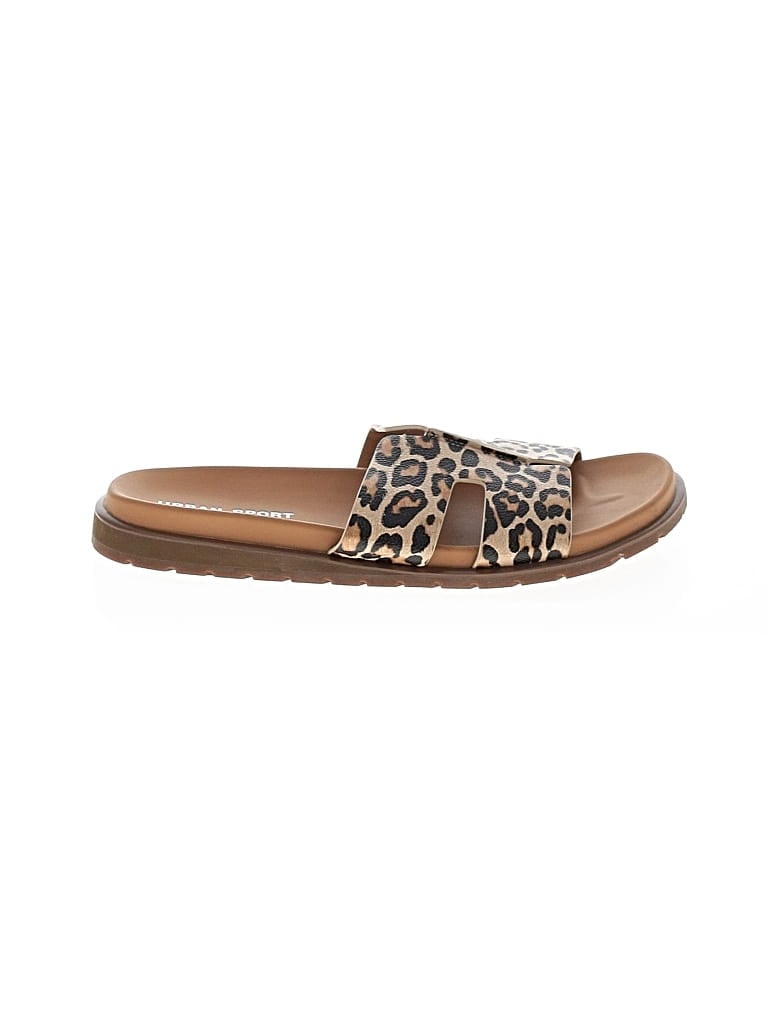 Pre-owned J/slides Sandals In Brown