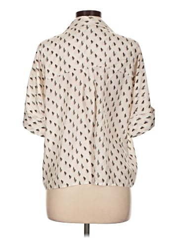 Theory Short Sleeve Silk Top (view 2)