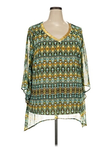 Sara Michelle 3/4 Sleeve Blouse (view 1)
