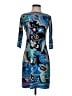 Cache Graphic Blue Cocktail Dress Size 2 - photo 1