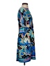 Cache Graphic Blue Cocktail Dress Size 2 - photo 4