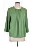 Blair 100% Polyester Green 3/4 Sleeve Blouse Size L - photo 1