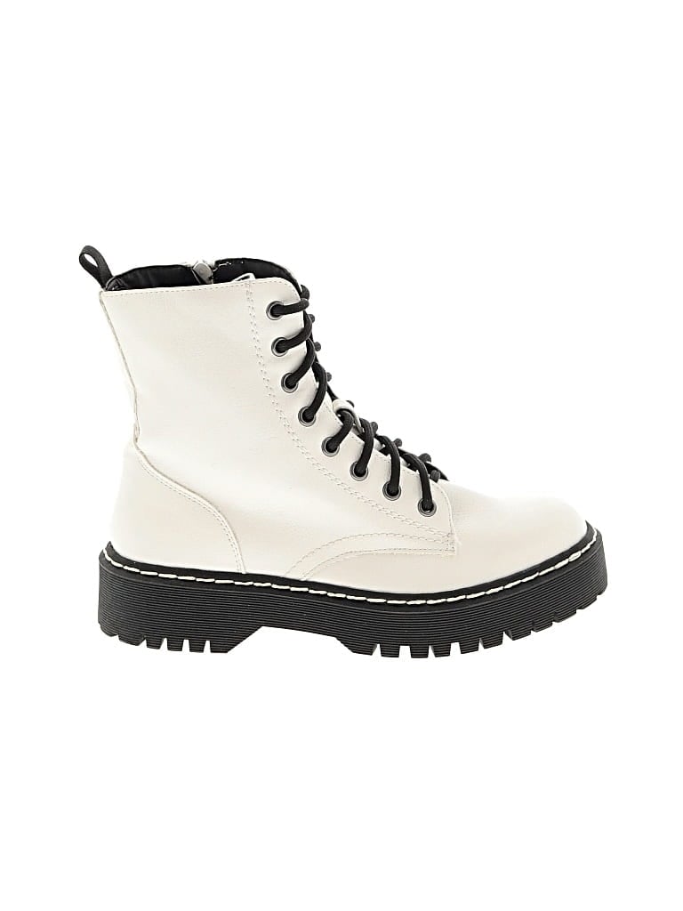 Pre-owned Sincerely Jules Ankle Boots In White