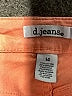 d.jeans Solid Orange Shorts Size 14 - photo 3