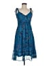 Esprit Paisley Blue Cocktail Dress Size 6 - photo 1