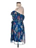 Forever 21 100% Polyester Paisley Blue Cocktail Dress Size L - photo 5