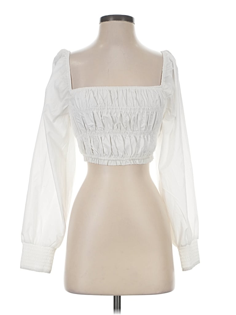 Pre-owned Emory Park 3/4 Sleeve Blouse In White