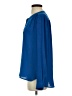 Ann Taylor LOFT 100% Polyester Blue Long Sleeve Blouse Size S - photo 5