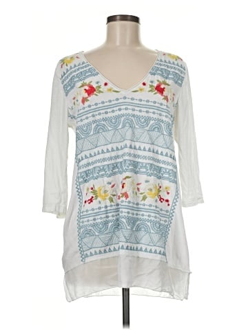 JW Los Angeles 3/4 Sleeve Blouse (view 1)