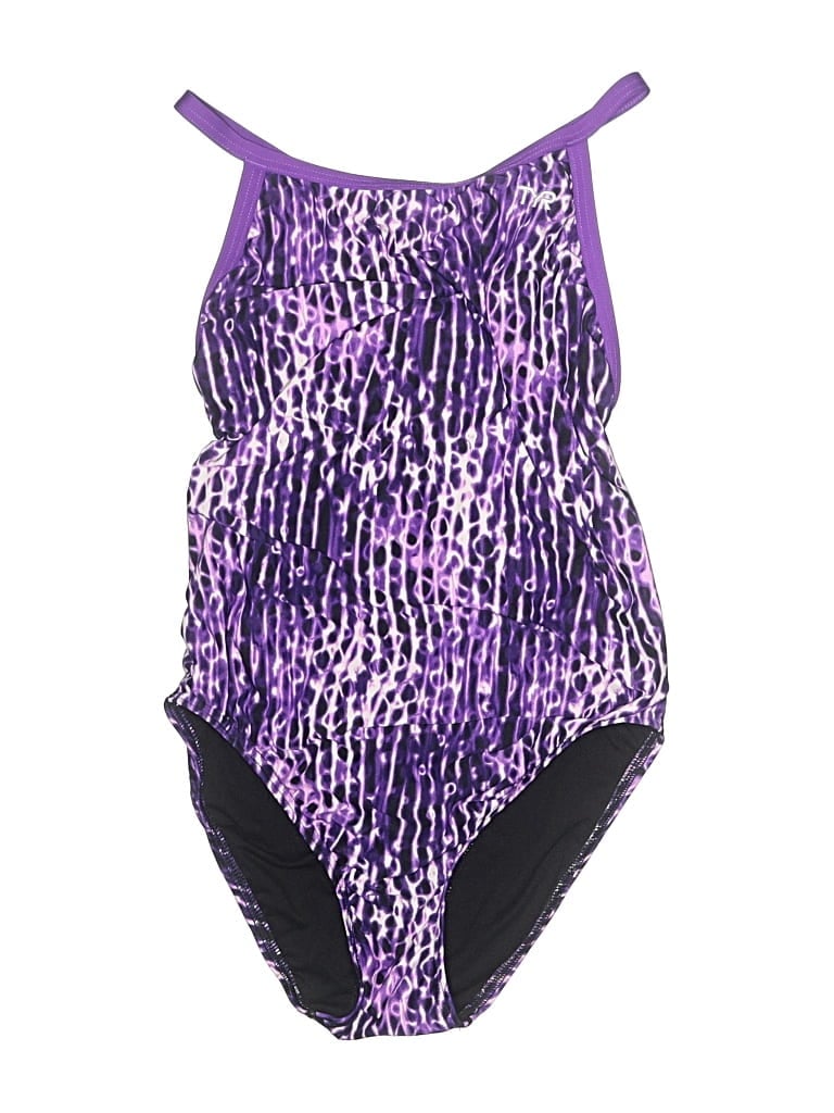 Pre-owned Tyr One Piece Swimsuit In Purple