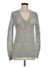 Michael Kors Collection Metallic Silver Gray Pullover Sweater Size M - photo 1