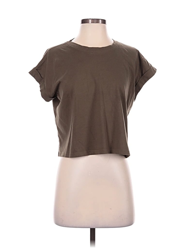 Pre-owned Miou Muse Short Sleeve T-shirt In Brown