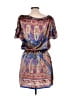 Pinky 100% Polyester Paisley Blue Casual Dress Size L - photo 2