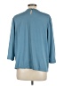 Blair 100% Polyester Blue 3/4 Sleeve Blouse Size L - photo 2