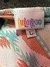 Lularoe Print Teal Casual Skirt Size L - photo 4