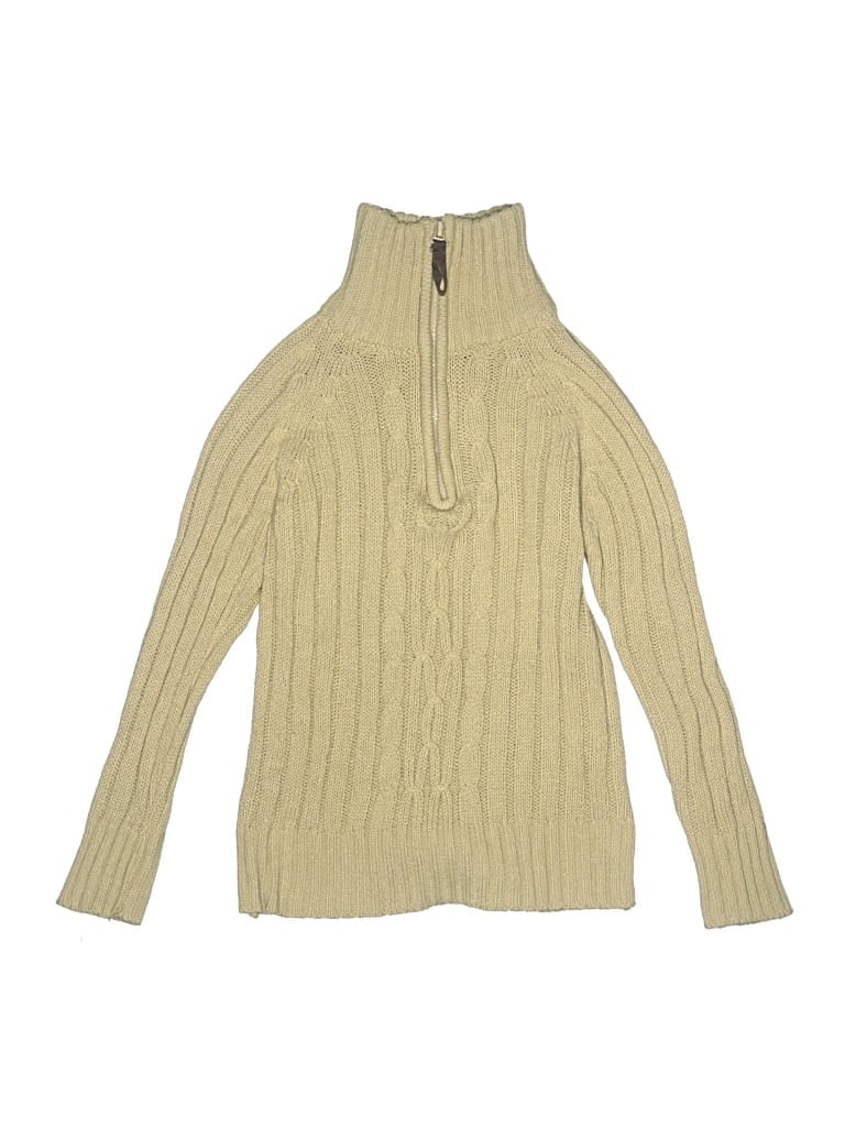 Pre-owned Assorted Brands Kids' Turtleneck Sweater In Tan