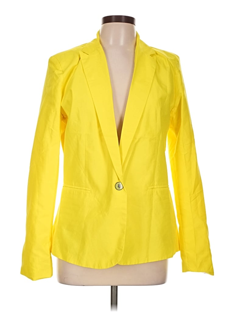 Pre-owned Zara Blazer Jacket In Yellow