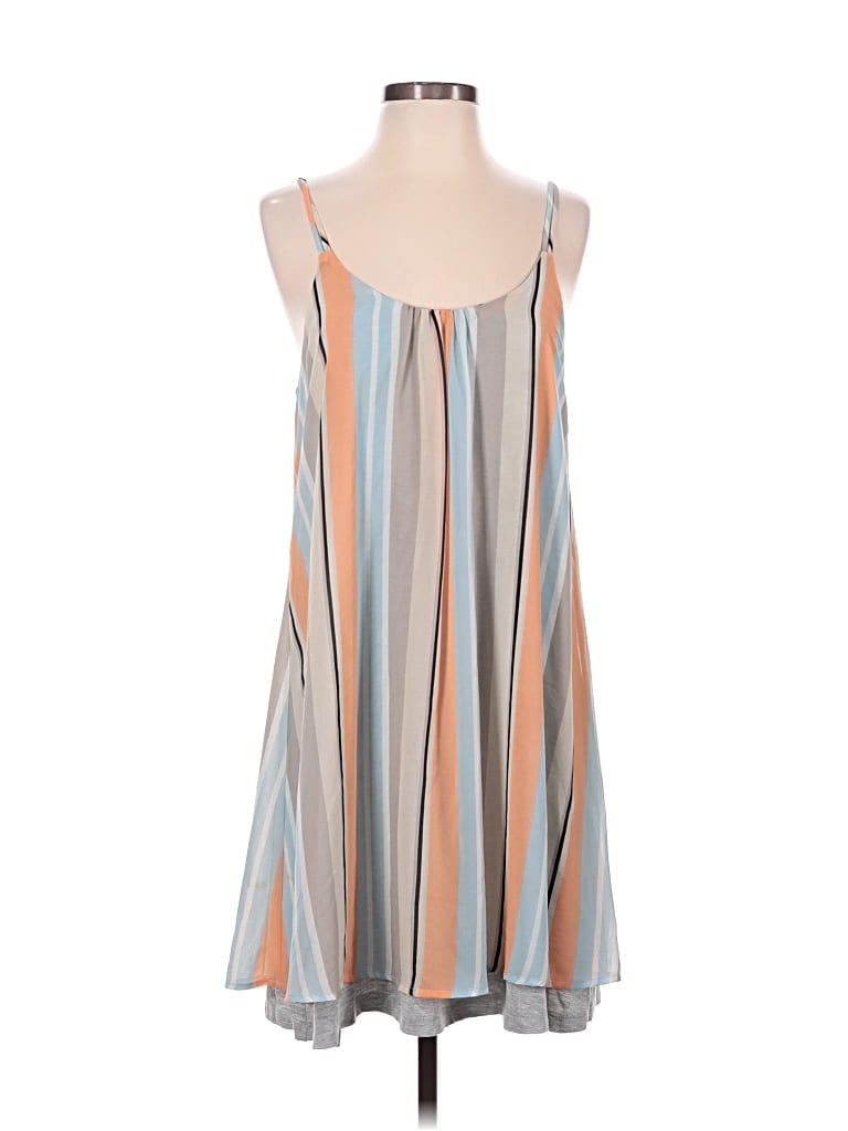 Pre-owned Left Coast By Dolan Casual Dress In Tan