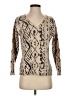 HWR Animal Print Tan Pullover Sweater Size XS - photo 1