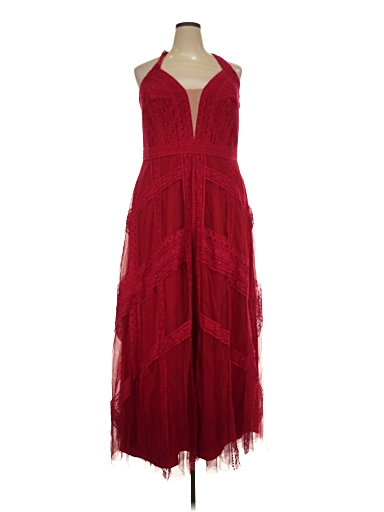 City Chic Cocktail Dress In Red
