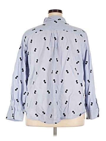 Karl Lagerfeld Paris 3/4 Sleeve Button-Down Shirt (view 2)