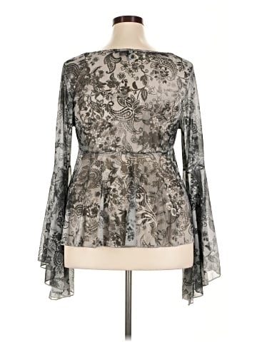 Shein Curve Long Sleeve Blouse (view 2)