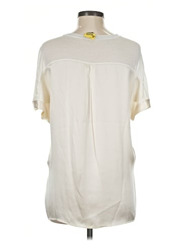 Vince. Short Sleeve Silk Top (view 2)