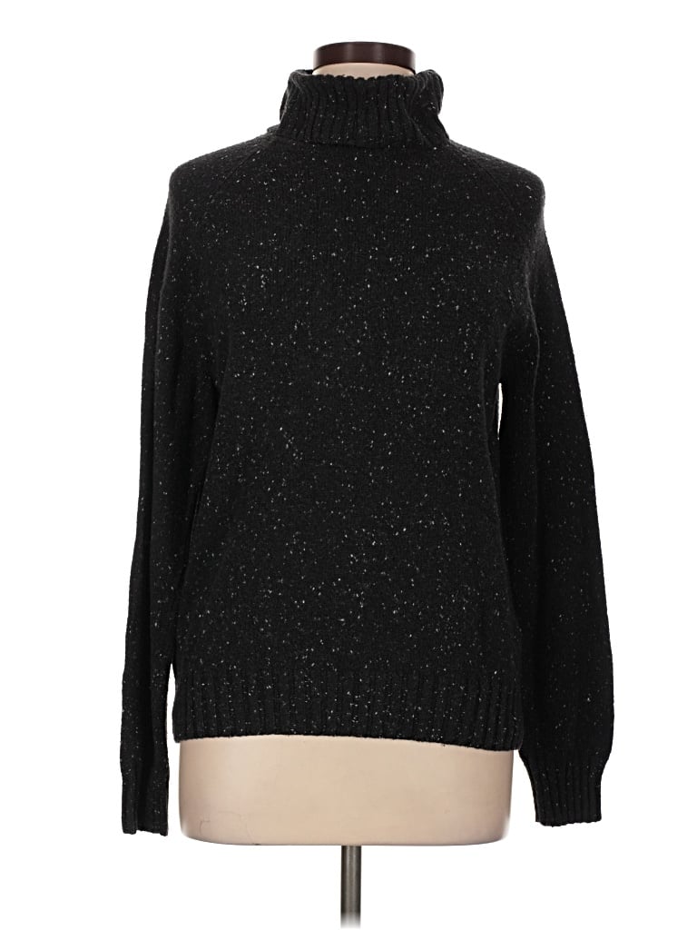 Pre-owned Jeanne Pierre Turtleneck Sweater In Black
