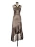 Deb 100% Polyester Metallic Brown Cocktail Dress Size M - photo 1