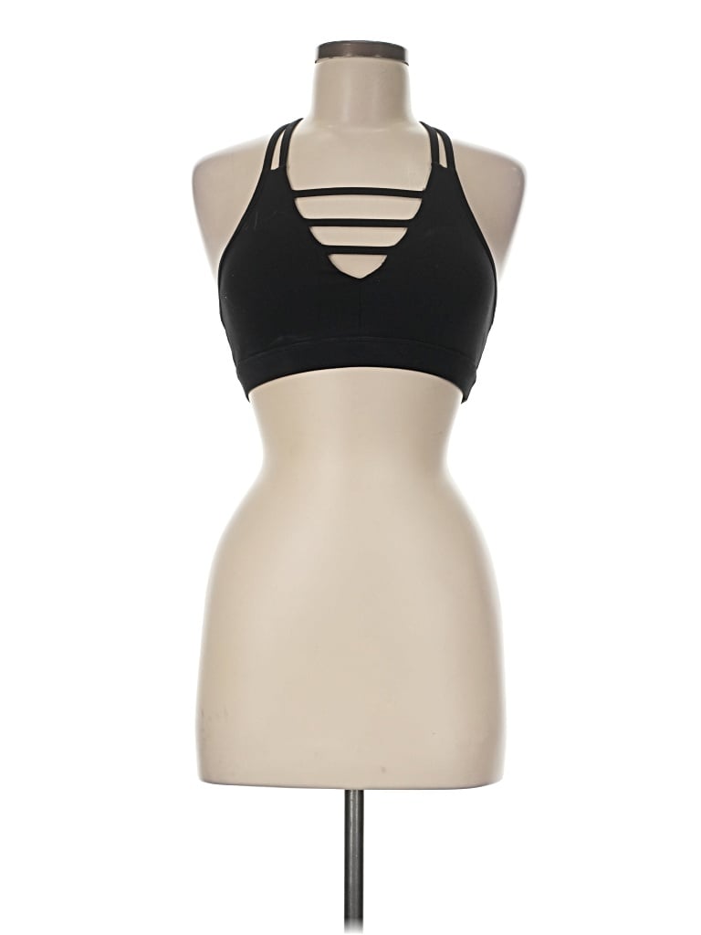 Pre-owned Zyia Active Sports Bra In Black