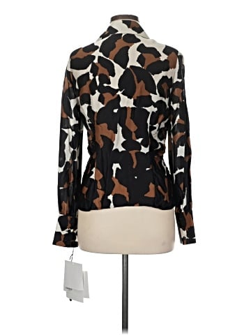 Carlisle Long Sleeve Silk Top (view 2)