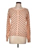 Atmosphere 100% Cotton Polka Dots Orange Pullover Sweater Size 12 - photo 1