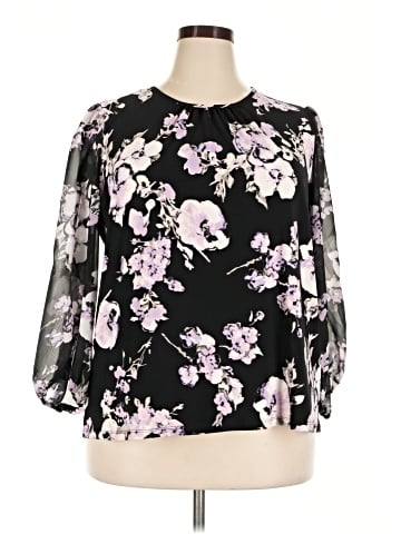 Kasper 3/4 Sleeve Blouse (view 1)