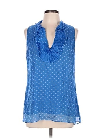 Blue Tassel Tank Top (view 1)