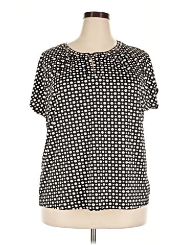 NY Collection Short Sleeve Blouse (view 1)