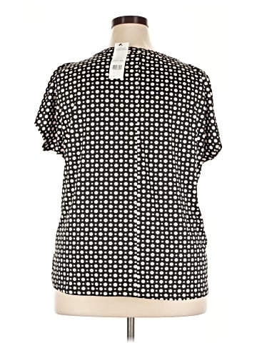NY Collection Short Sleeve Blouse (view 2)