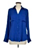 Express 100% Polyester Blue Long Sleeve Blouse Size M - photo 1