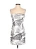 Deb 100% Polyester Graphic Silver Cocktail Dress Size M - photo 1