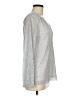 Alfani Silver Long Sleeve Blouse Size M - photo 4
