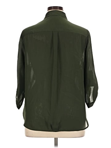 MICHAEL Michael Kors 3/4 Sleeve Button-Down Shirt (view 2)