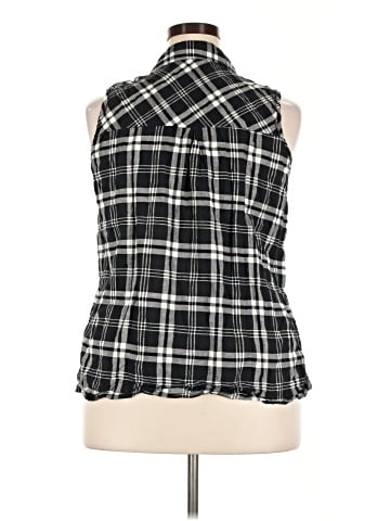 Passport Sleeveless Button-Down Shirt (view 2)