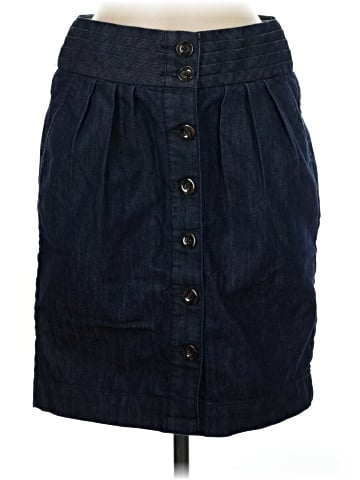 Pilcro and the Letterpress Denim Skirt (view 1)