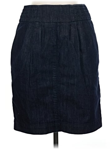 Pilcro and the Letterpress Denim Skirt (view 2)