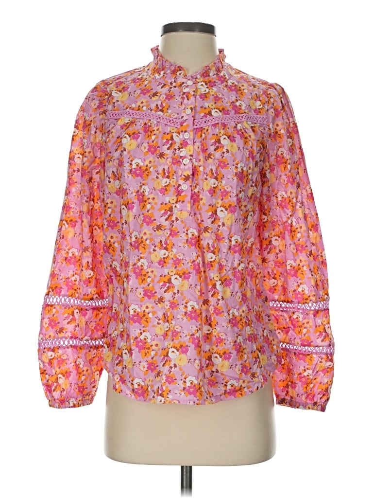 J.crew Factory Store 3/4 Sleeve Blouse In Multi