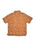 Zara Paisley Orange Short Sleeve Button-Down Shirt Size 11 - 12 - photo 2