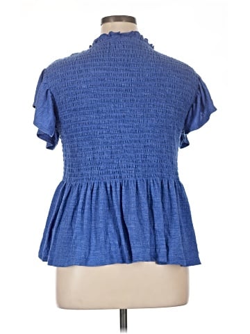 Cable & Gauge Short Sleeve Blouse (view 2)